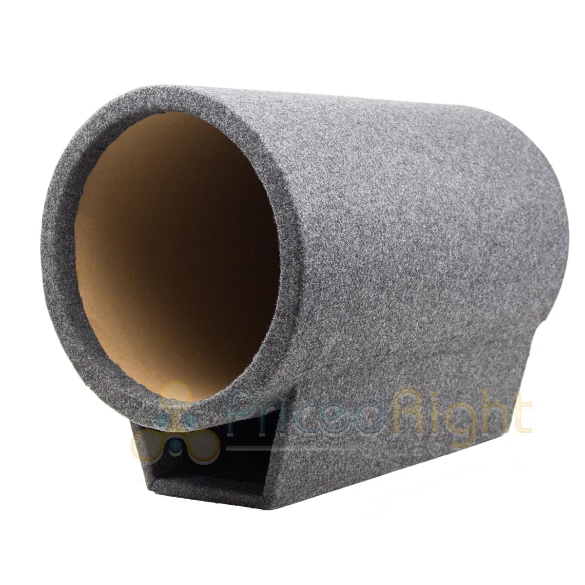 12" Inch Subwoofer Tube Box Carpet Sub Enclosure Turbo Vent Torpedo Gray TUBO12 784644221662 eBay